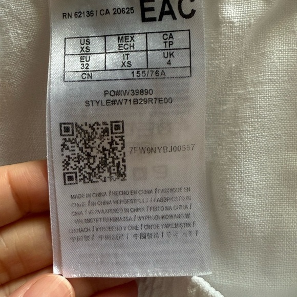 GUESS: white Linen Shorts - Size XS - Picture 5 of 5